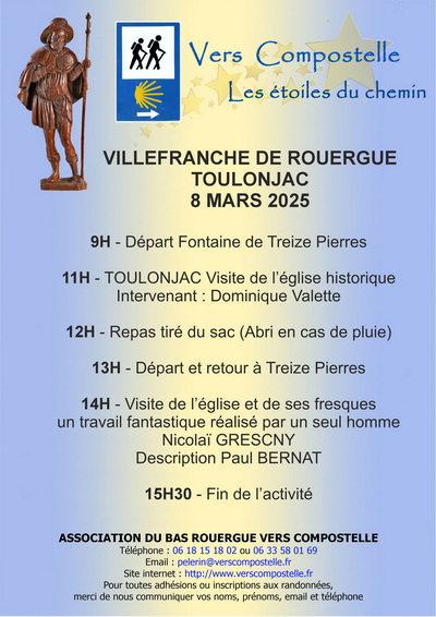 Information rando étoile mars 2025