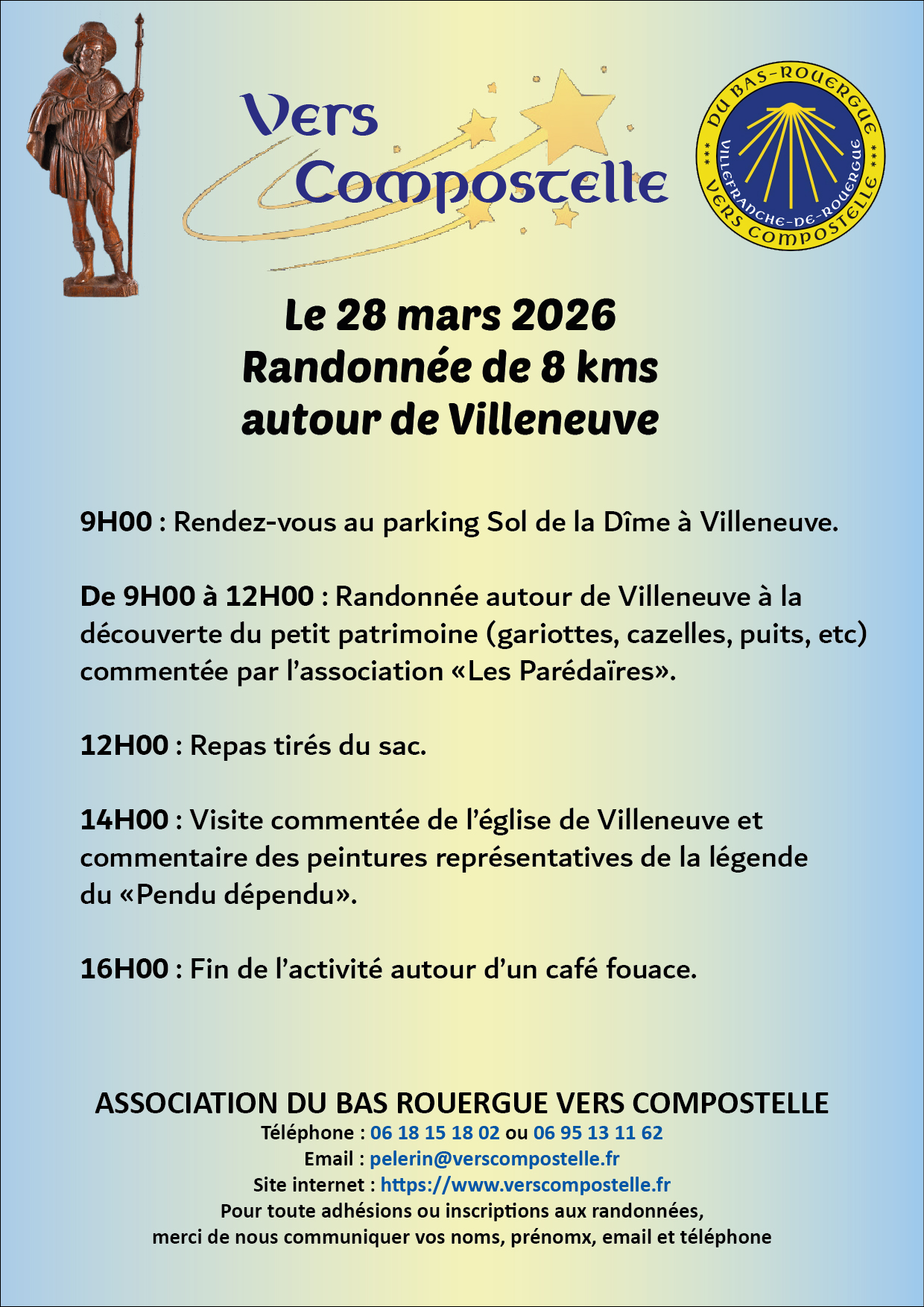 Information rando etoile du 28/03/2026